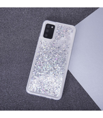 Liquid Sparkle TPU ümbris Xiaomi Redmi Note 12 5G (globaalne) / Poco X5 jaoks – hõbedane