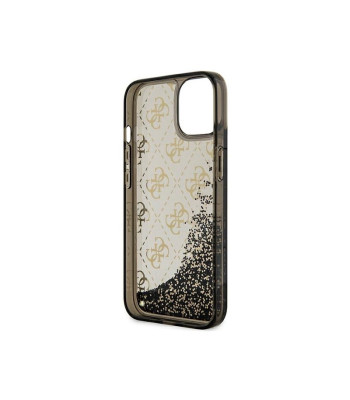 Guess ümbris iPhone 14 6.1 GUHCP14SLC4PSGK must kõva ümbris Liquid Glitter 4G läbipaistev