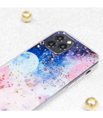 Gold Glam ümbris Xiaomi Redmi Note 12 Pro Plus galaktika jaoks