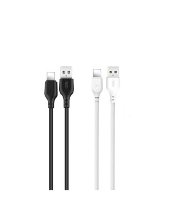 XO kaabel NB103 USB - Lightning 1,0 m 2,1A must 30 tk. / valge 20 tk. seatud