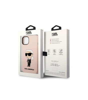 Karl Lagerfeld ümbris iPhone 14 6.1 KLHCP14SSNIKBCP roosa HC Silicone NFT Ikonik