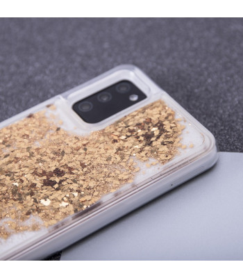 Liquid Sparkle TPU ümbris Xiaomi 12 5G / 12X 5G / 12S 5G Gold jaoks