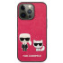 Karl Lagerfeldi ümbris iPhone 13 Pro Max 6.7 KLHCP13XPCUSKCP fusia kõva ümbris Iconic Karl - Choupette