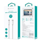 "Devia" kaabel Smart PD USB-C - USB-C 1,5 m 5A, valge