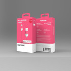 PANTONE MFi kaabel USB - Lightning 1,5 m 2,4A PT-LCS001-5 Pink 184C