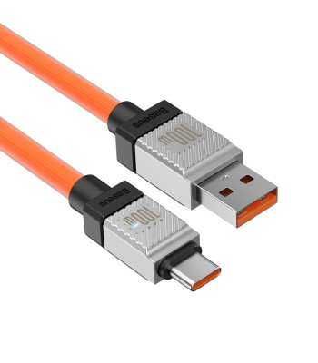 Baseuse kaabel CoolPlay USB - USB-C 2 m 100 W oranž