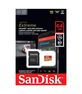 SanDiski mälukaart microSD UHS-I 64GB SDSQXAH-064G-GN6MA