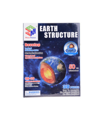 3D-puzzle Planet Earth 50-osaline Maa struktuur ZA5348