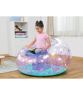 Bestway Glitter Chair täispuhutav tool Glitter Dream 114 x 112 x 66cm 75115