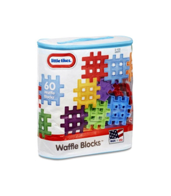 Little Tikes Creative värvilised WAFLE klotsid 60 tk + kott ZA5115